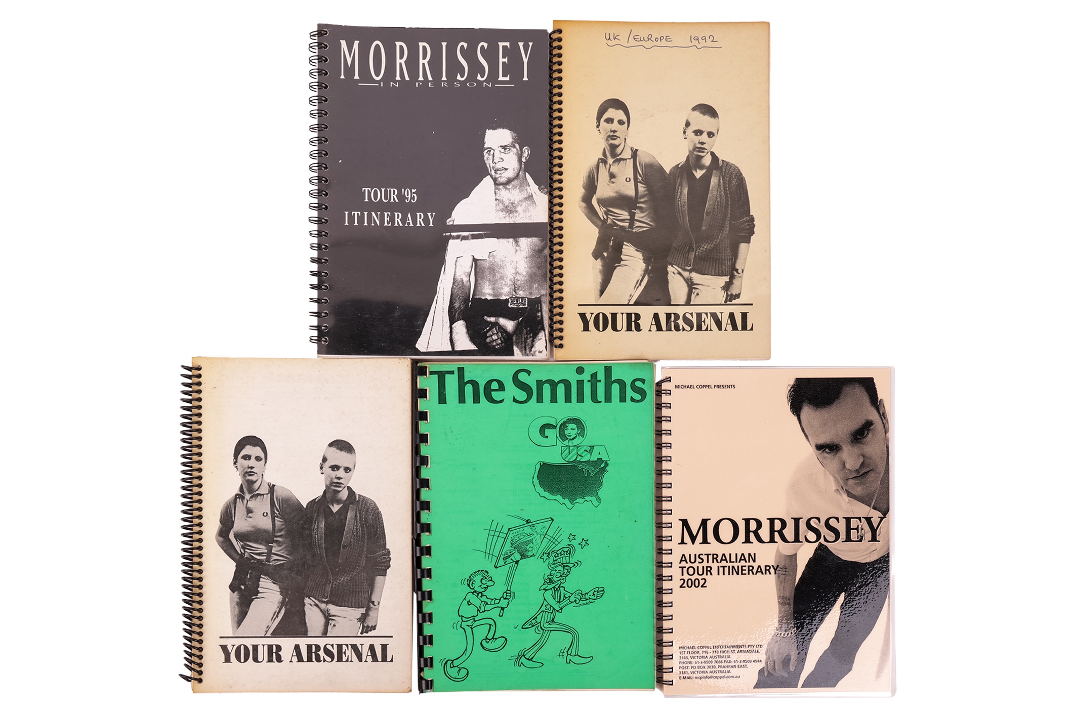 Lot 91 - The Smiths - Itinerary for The Smiths U.S.A.