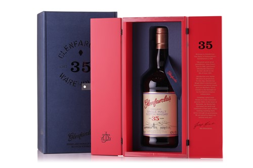 Lot A bottle of Glenfarclas Highland Single Malt...