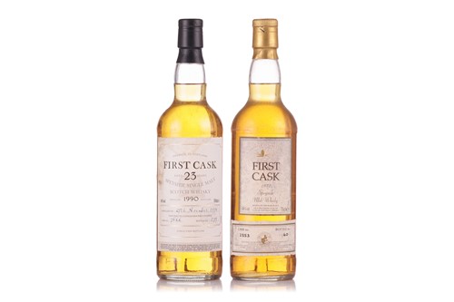 Lot Two bottles of First Cask Whisky: a Glen Elgin...