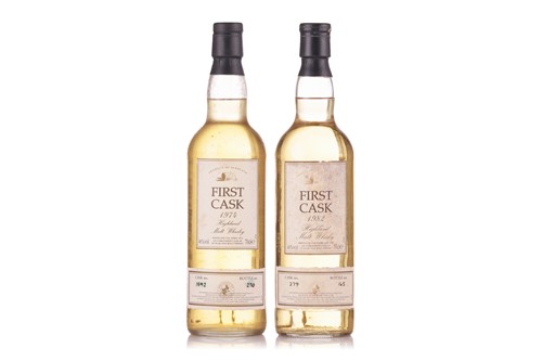 Lot Two bottles of First Cask Whisky: a Glen Albyn...