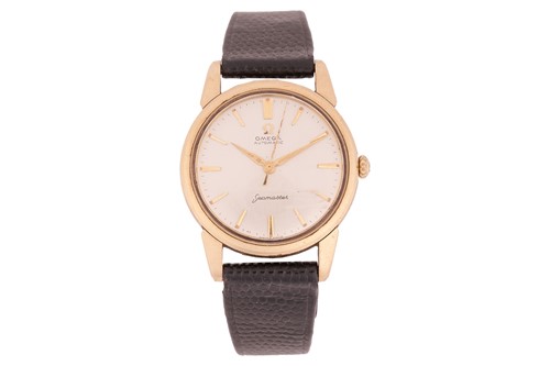 Lot 221 - An Omega Seamaster 9 Carat Wristwatch Model:...