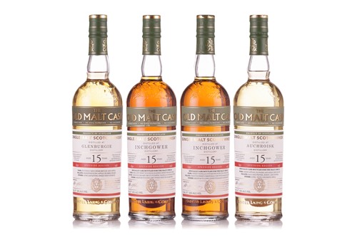 Lot Four Bottles of The Old Malt Cask Whisky,...