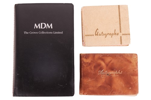 Lot 180 - Autograph albums: three books with signatures...