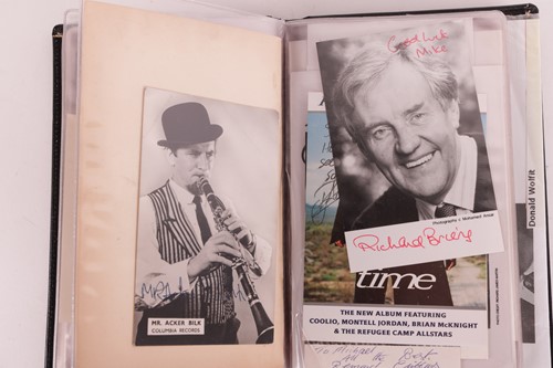 Lot 180 - Autograph albums: three books with signatures...