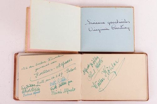 Lot 180 - Autograph albums: three books with signatures...