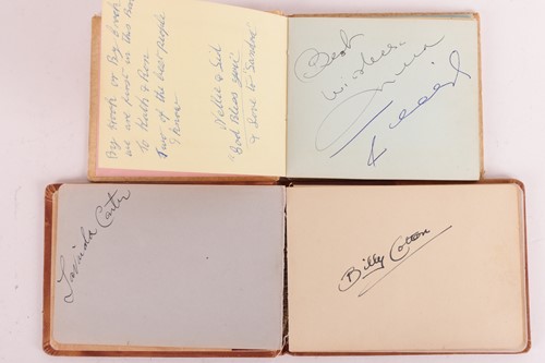 Lot 180 - Autograph albums: three books with signatures...