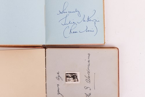 Lot 180 - Autograph albums: three books with signatures...