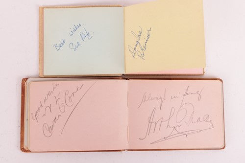 Lot 180 - Autograph albums: three books with signatures...