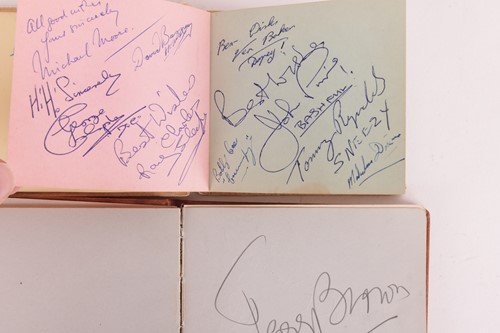 Lot 180 - Autograph albums: three books with signatures...