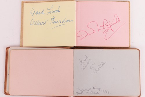 Lot 180 - Autograph albums: three books with signatures...