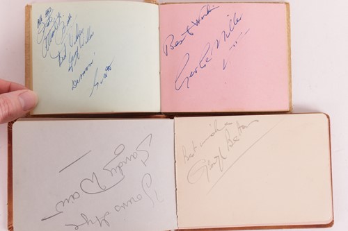 Lot 180 - Autograph albums: three books with signatures...