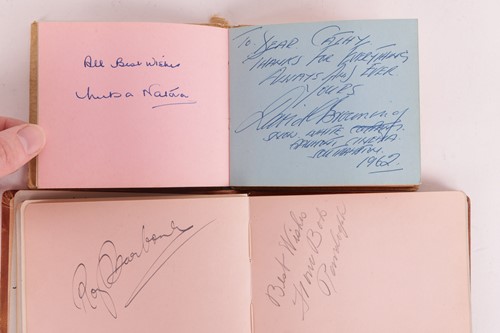 Lot 180 - Autograph albums: three books with signatures...