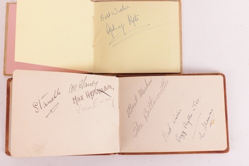 Lot 180 - Autograph albums: three books with signatures...