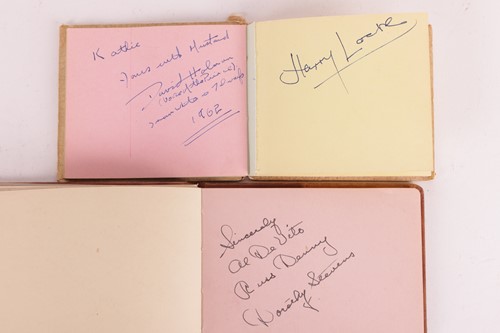 Lot 180 - Autograph albums: three books with signatures...