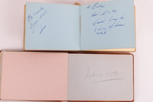 Lot 180 - Autograph albums: three books with signatures...