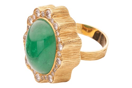 Lot 175 - Andrew Grima - an emerald and diamond cocktail...