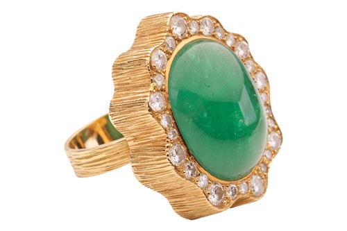 Lot 175 - Andrew Grima - an emerald and diamond cocktail...