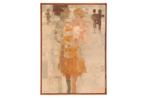 Lot 5 - Michel Thompson (French 1921-2007), Woman with...