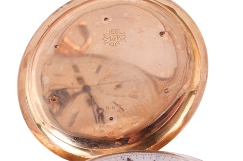 Lot 257 - A La Phare, a fine 14-carat gold cased minute...