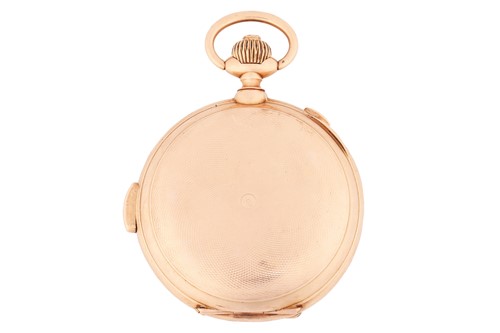 Lot 257 - A La Phare, a fine 14-carat gold cased minute...