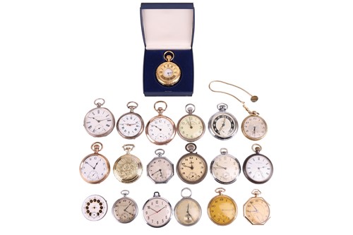 Lot 115 - A small collection of vintage fob watches,...