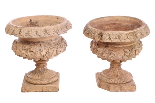 Lot A pair of 19th-century terracotta campagna...