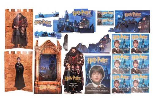 Lot 58 - Large original Harry Potter cinema stands and...