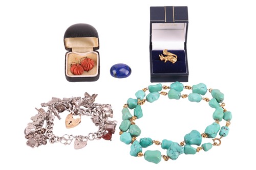 Lot 145 - A miscellaneous group of jewellery items; to...
