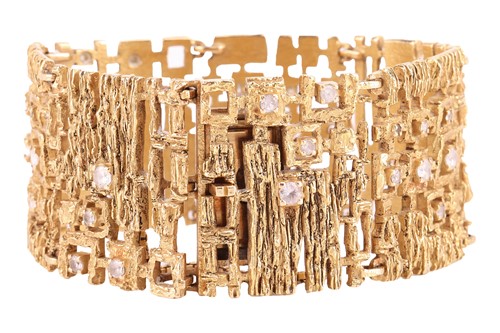 Lot 176 - Anton Frühauf - a Modernist bracelet set with...