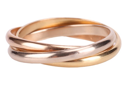 Lot 59 - Cartier- a trinity ring designed as a trio of...