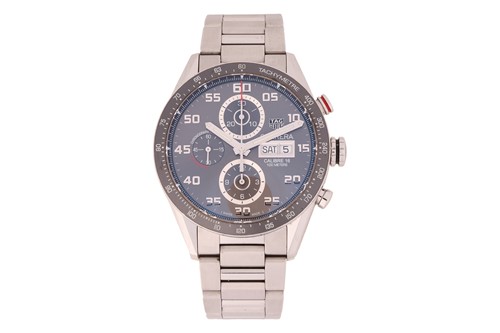 Lot 280 - A TAG Heuer Carrera Chronograph Wristwatch...