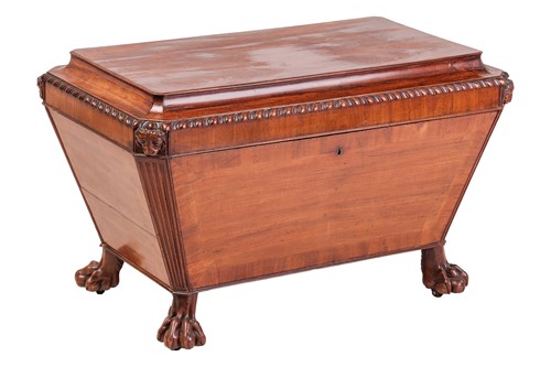 Lot 187 - A large Regency mahogany sarcophagus...