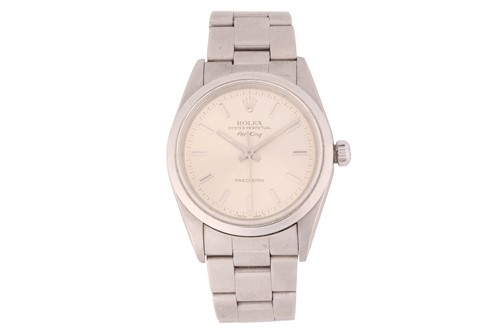 Lot 246 - A Rolex Air King Stainless Steel Wristwatch...