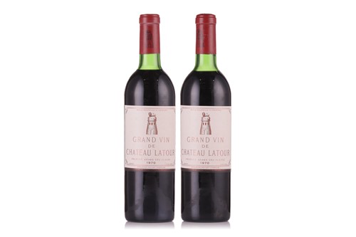 Lot 370 - Two bottles of 1970 Grand Vin de Chateau Latour.