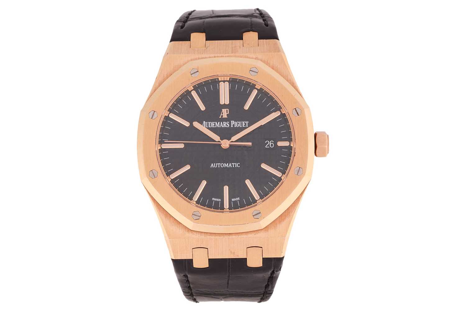 Lot 244 - An Audemars Piguet Royal Oak Model: 15400OR.OO....