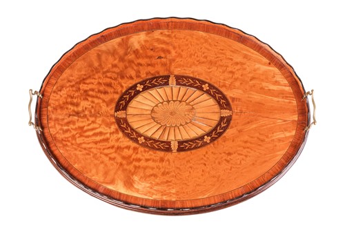 Lot 236 - A 19th-century oval West Indian satinwood...