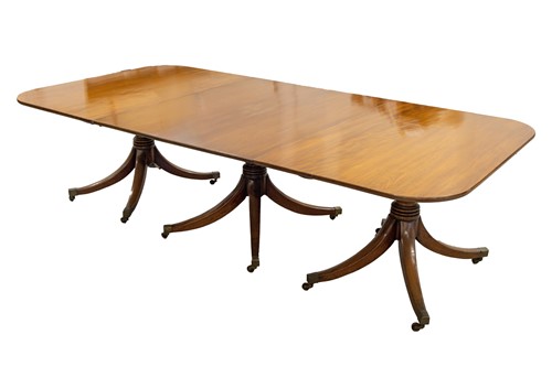 Lot 227 - A part George IV three-pillar extending "D-end"...