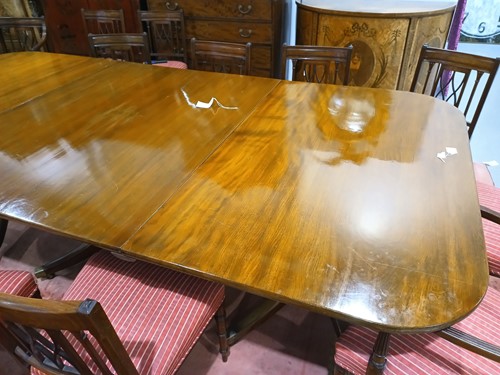 Lot 227 - A part George IV three-pillar extending "D-end"...