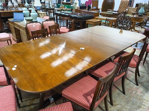 Lot 227 - A part George IV three-pillar extending "D-end"...