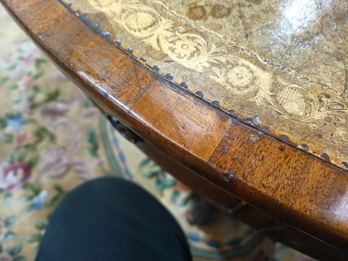 Lot 217 - A George III mahogany revolving circular drum...