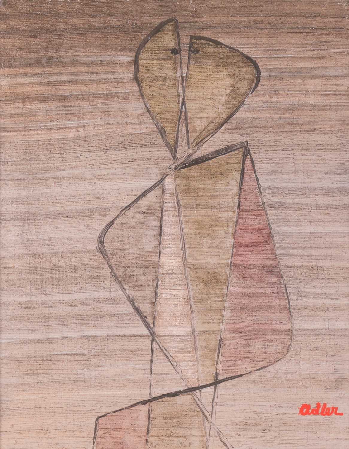 Lot 86 - Jankel Adler (Polish 1895-1949) The Kiss...