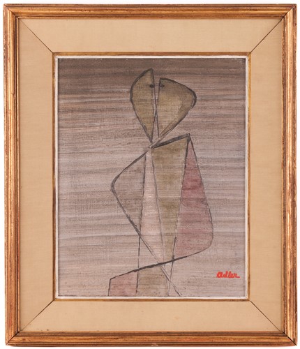 Lot 86 - Jankel Adler (Polish 1895-1949) The Kiss...