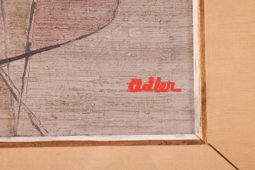 Lot 86 - Jankel Adler (Polish 1895-1949) The Kiss...