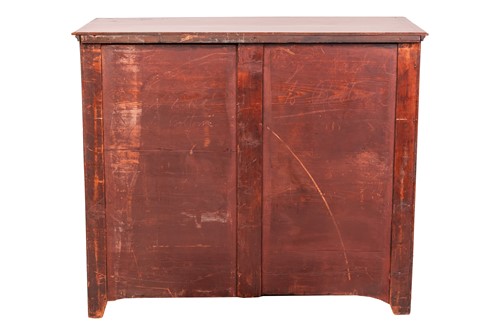 Lot 220 - A George III parquetry inlaid mahogany...