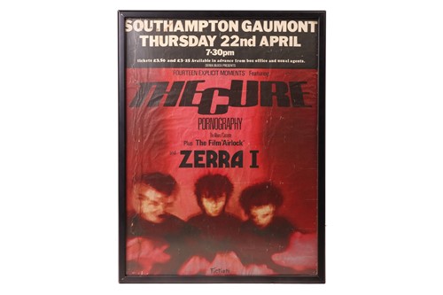 Lot 461 - The Cure: Signed Pornography Tour poster, from...