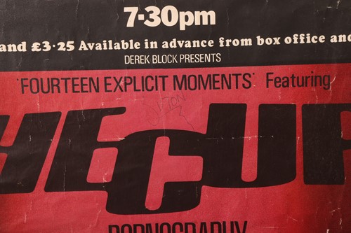 Lot 461 - The Cure: Signed Pornography Tour poster, from...