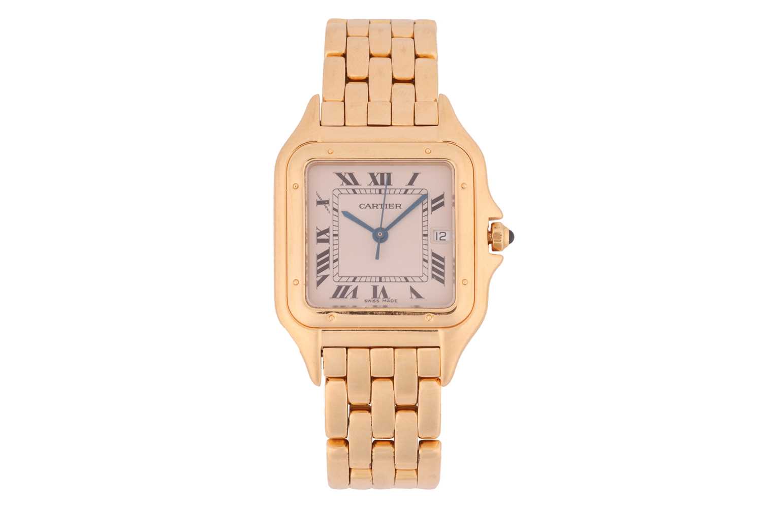 Lot 283 - A Cartier Panthere 18 Carat Wristwatch Model:...