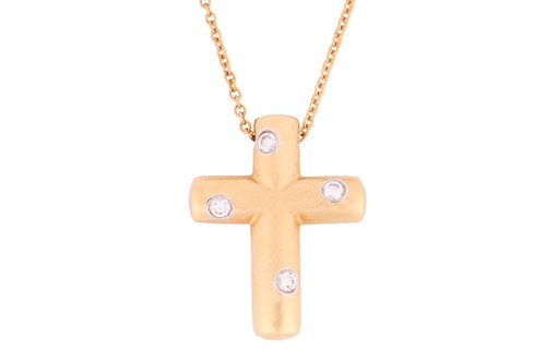 Lot 199 - Tiffany & Co. - a diamond-set Etoile cross...