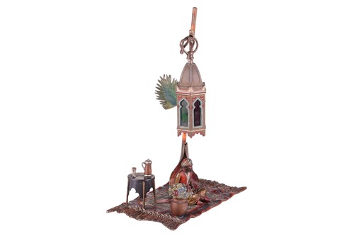 Lot 309 - An Austrian cold-painted figure of a carpet...