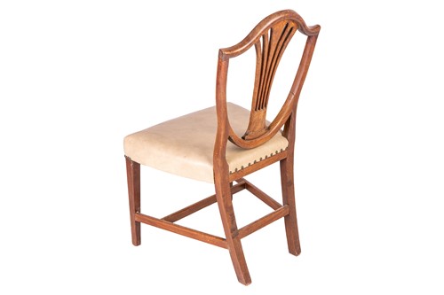 Lot 192 - A George III mahogany ladder back carver chair,...